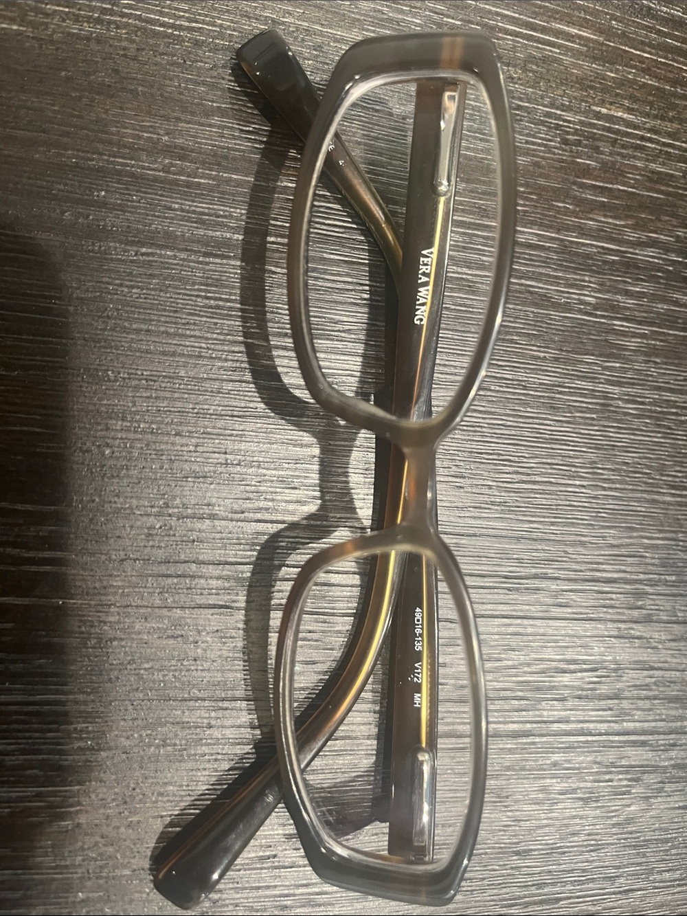 Vera Wang Dark brown Rectangular Eyeglass Frames